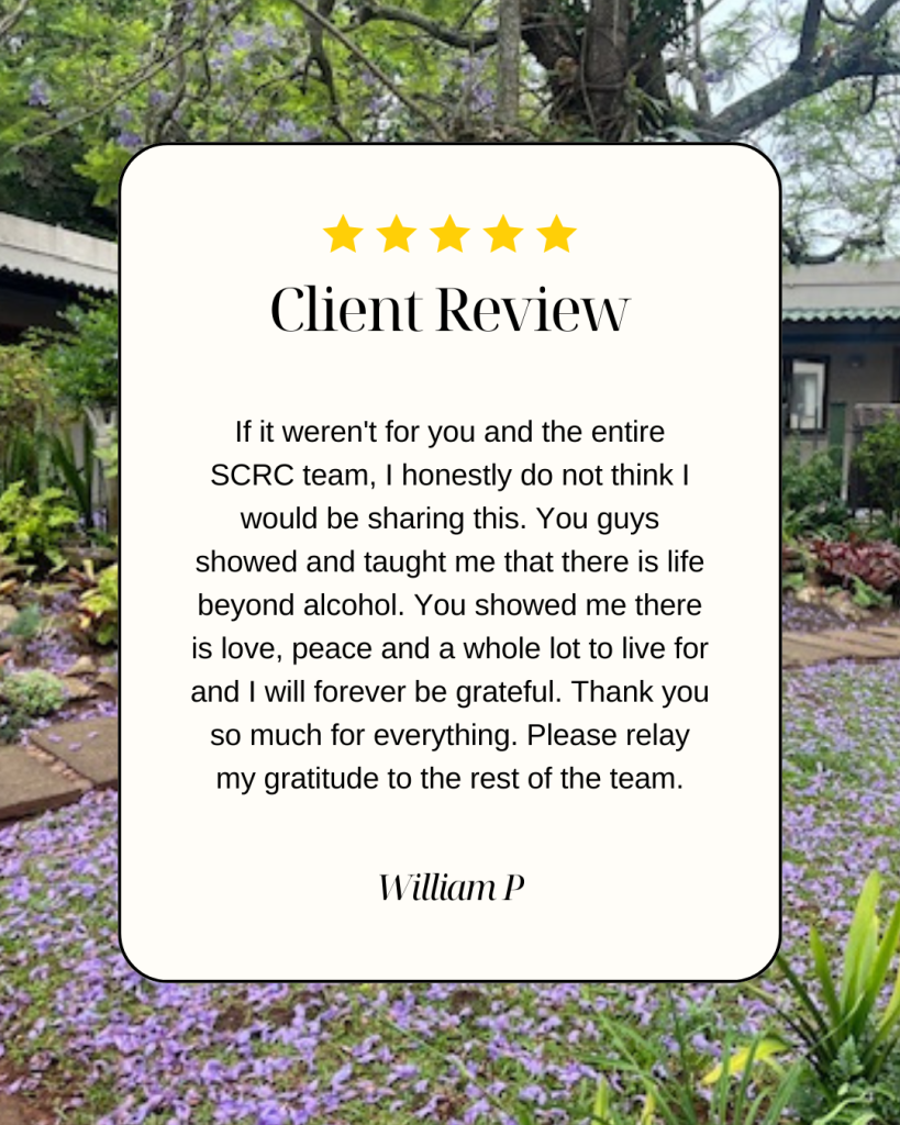 5 Star Review South Coast recovery